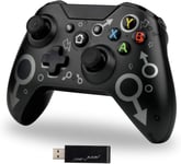 Wireless Controller for Xbox One, Xbox Controller with 2.4GHZ Wireless Adapter,
