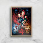 Stranger Things Composition Giclee Art Print - A2 - Wooden Frame