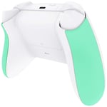 eXtremeRate Mint Green Soft Touch Grip Back Panels, Comfortable Non-Slip Side Rails Handles, Game Improvement Replacement Parts for Xbox Series X & Xbox Series S Controller - Controller NOT Included