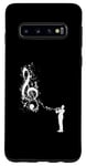 Coque pour Galaxy S10 Clarinette Instrument Player Note de Musique Clarinettiste