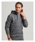 Superdry Mens Organic Cotton Essential Logo Hoodie - Grey - Size Small