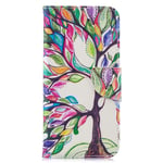 for Samsung Galaxy A52s 5G/A52 5G/A52 4G Case, Shockproof Flip PU Leather Notebook Wallet Phone Cases with Magnetic Closure Stand Card Holder Folio TPU Bumper Protective Cover - Tree of Life