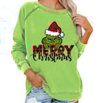 Dam Jultröja Grinch Vinter Långärmad Tröja A 3XL