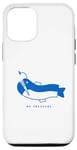 Coque pour iPhone 12/12 Pro Poisson de haute mer, art minimaliste stylisé pour les plongeurs sous-marins