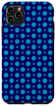 Coque pour iPhone 11 Pro Max Sky Deep Polka Dot Blue Round Points Retro Pattern