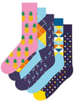 HS by Happy Socks Men's Hs Happy Pineapple 5-pack Socks, Multicolour, 4-11 Manufacturer Size 41-46 UK