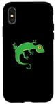 Coque pour iPhone X/XS Gecko vert