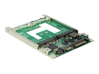Delock Converter 2.5" Sata 22 Pin > Msata With Raid - Kontrollerkort (Raid) - 2 Kanal - Sata 6Gb/S - Raid Raid 0, 1, Jbod - Sata 6Gb/S
