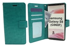 Crazy Horse Wallet Samsung Galaxy S9 (G960F) (Turkos)