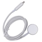 USB-C Magnetic Braided Charging Power Cable For Apple Watch 1 Meter White UK