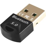 EasyULT USB Bluetooth 5.0 Adaptateur, Dongle USB Bluetooth Adaptateur Compatible avec Windows 10/8.1/8/7, Mini Clé USB Bluetooth 5.0