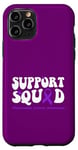 Coque pour iPhone 11 Pro Purple Ribbon Support Squad de sensibilisation au cancer du pancréas