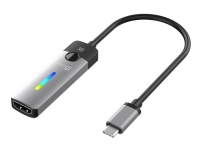 j5create JCA157 - Video adapter - 24 pin USB-C hann til HDMI hunn - 10 cm - skjermet - romgrå/svart - 4 K 144 Hz (3840 x 2160) støtte, 8 K 60 Hz (7680 x 4320) støtte