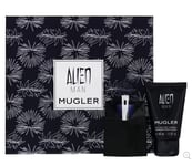 Mugler Alien Man 50ml Eau De Toilette Spray Refillable Bottle + Shower Gel 50ml