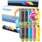 10 cartouches d'encre Jumao compatibles pour Epson WorkForce-WF 3620DWF