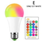 E27 B22 Rgb Ledw Bulb Light Lampada Changeable Colorful Lamp
