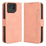 Asus ROG Phone 8 Pro 5G-etui med kortspor - Rosa