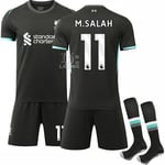 Liverpool FC Borta Fotbollströja Set för Barn och Vuxna 2024-2025 Nr 11 M.SALAH-Xin 26