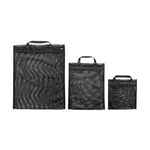 Tatonka Packing cube mesh pocket set (3 pieces), three flat mesh pockets in different sizes, for clear storage of luggage in suitcase or travel bag