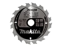 Makita Specialized - Cirkelsågblad - För Trä - 136 Mm - 16 Tänder