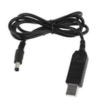 USB till DC 12V 1.5A Justerbar Spänning 5.5x2.1mm Strömledning för WiFi-Router