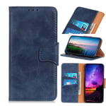 Samsung Galaxy A20E - Äkta läderfodral / plånbok Blå
