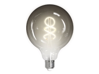 DELTACO SMART HOME - LED-filamentlyspære - form: G125 - E27 - 5.5 W (ekvivalent 50 W) - varmt til kaldt hvitt lys - 1800-6500 K