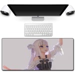 HOTPRO Mouse Pad,Extra Large 800X300X3MM Water-Resistant Anime Mouse Mat Non-Slip Rubber Base with Smooth Cloth Surface,Durable Stitched Edges for notebooks,PC Life In A Different World-2