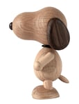 Peanut X Snoopy Smoked Oak Small Home Decoration Decorative Accessories-details Wooden Figures Brown Boyhood