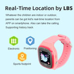 TD45 Children Smart Watch Primary School Kids Location Phone Bracelet Suppor BLW