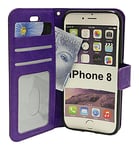 Crazy Horse Wallet iPhone 8 (Lila)