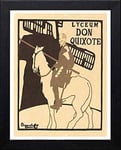 Lumartos, Vintage Poster Don Quixote, Black, A4