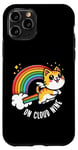 iPhone 11 Pro 9th Birthday Funny Cat Rainbow On Cloud Nine Case