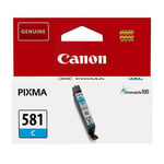 Canon Original 2103c001 Cli-581c Cyan Ink Cartridge (256 Pages)