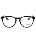Ray-Ban Womens Glasses Frames 7046 5365 Rubberised Havana Clear - Brown - One Size