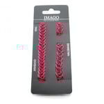 Fuchsia/Rosa Stretch Smyckesset -Halsband/Choker, Armband & Ring Fuchsia