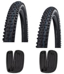 2 Dekk + 2 Slanger Schwalbe Nobby Nic Og Rocket Ron 29 x 2,25" Med Presta Ventil