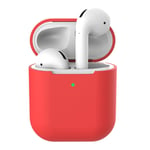 Apple Airpods silikonfodral till laddningsetui - Röd