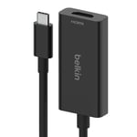 Belkin USB Type C to HDMI 2.1 Adapter, Tethered 4.33in Cable with 8K@60Hz, 4K@14