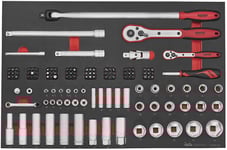 Teng Tools Hylsnyckelsats TTESK126 1/4 & 1/2 EVA 126 delar