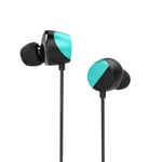 TUNAI Drum Hi-Resolution Audiophile in-Ear Earbud Headphones – Powerful Bass and Lively Sound Stage with Improved Noise Isolation; Comfortable for Workout, Running and Great for Gaming (Turkish Blue)