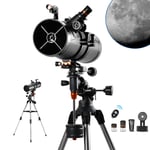 130EQ Professional Telescopes for Adults Astronomy with PL Lens Phone Adapter