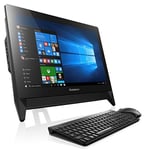 [Ancien Modèle] Lenovo C20-05 Ordinateur de bureau Tout-en-Un 20" FHD Noir (AMD E2, 4 Go de RAM, disque dur 1 To, Radeon E2, Windows 10)