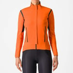 Castelli Perfetto RoS 2 Women's Cycling Jacket - AW23 Red Orange / Dark Grey Large Orange/Dark