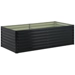 Uniprodo Metallinen istutuslaatikko - teräs (sinkitty) 200 x 100 60 cm