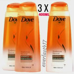 Dove Nutritive Solutions Radiance Revival Shampoo For Very Dry Hair,400ml,3 PACK
