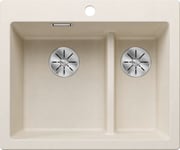 Blanco Pleon 6 Split UXI kjøkkenvask, 61,5x51cm, hvit