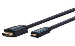 Clicktronic HDMI - Micro HDMI -sovitinkaapeli, 3 m