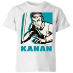 Star Wars Rebels Kanan Kids' T-Shirt - White - 7-8 Years - White