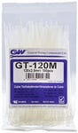 GW Wiring Products, Lot de 1000 serre-câbles GT-120 m - Naturel - 122 x 2,5 mm